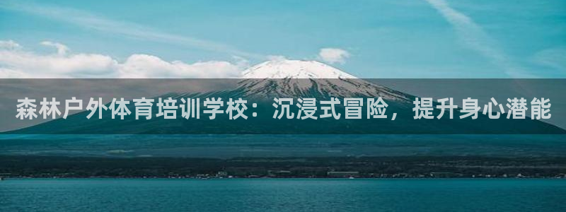 耀世娱乐辅助软件下载安装：森林户外体育培训学校：沉浸