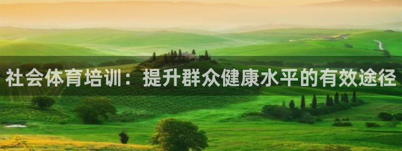 耀世娱乐挂机脚本：社会体育培训：提升群众健康水平的有